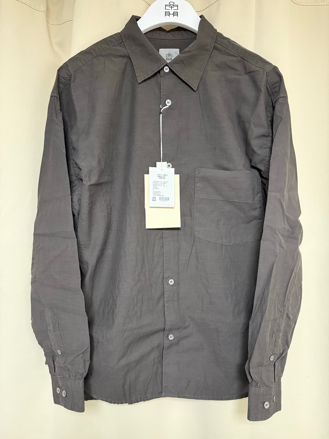 폴리테루 텐코 루즈드 셔츠 2.0 차콜 2 팝니다 상품이미지1