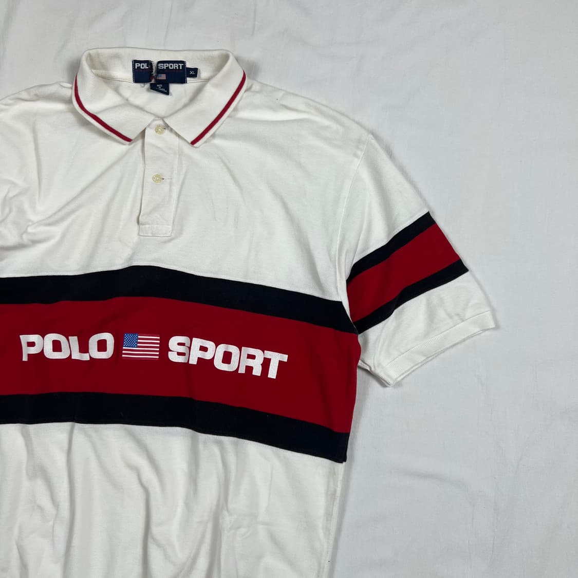 90‘s 폴로스포츠 polo sport 스펠아웃 반팔 피케셔츠 상품이미지3