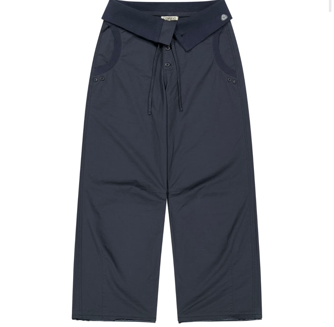 코이세이오 플로우 폴드 팬츠 네이비 1사이즈 상품이미지1