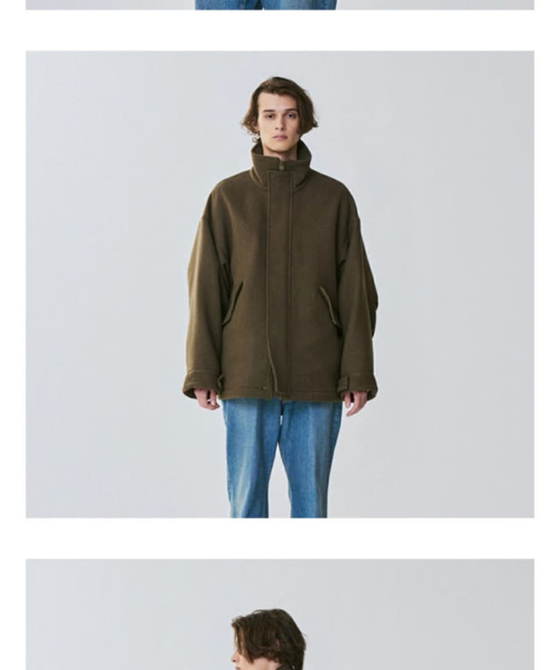 캡틴선샤인 숏밀코트 로덴 그린 40 상품이미지5