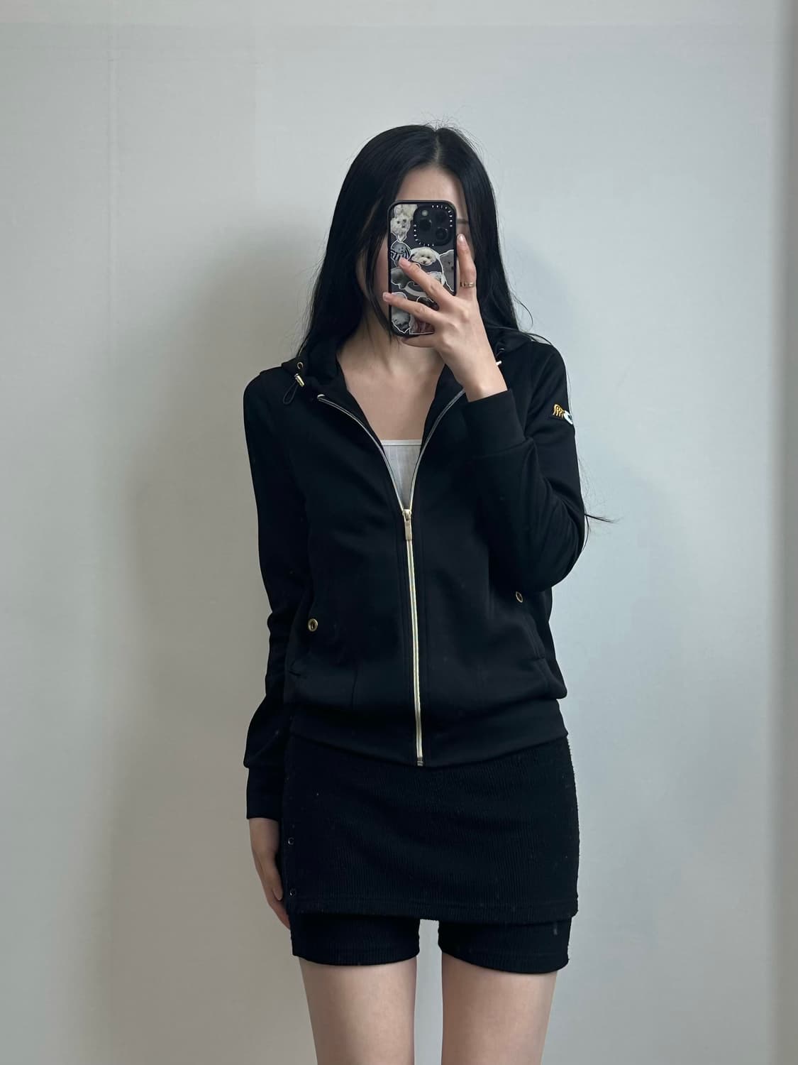 본더치 y2k 와투케 큐빅 백로고 후드집업 상품이미지2