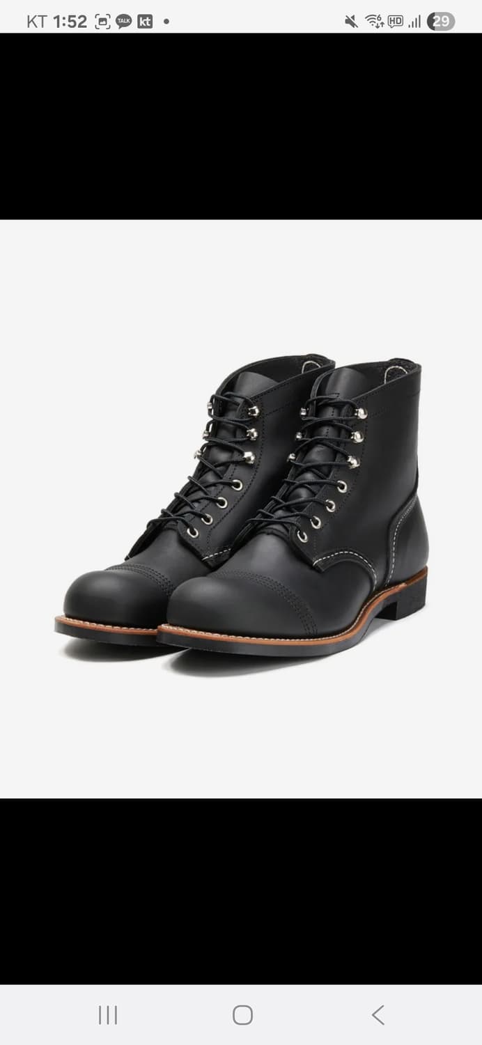 (270)레드윙 아이언레인저 8084 블랙하니스 팝니다. 24년구매 상품이미지1