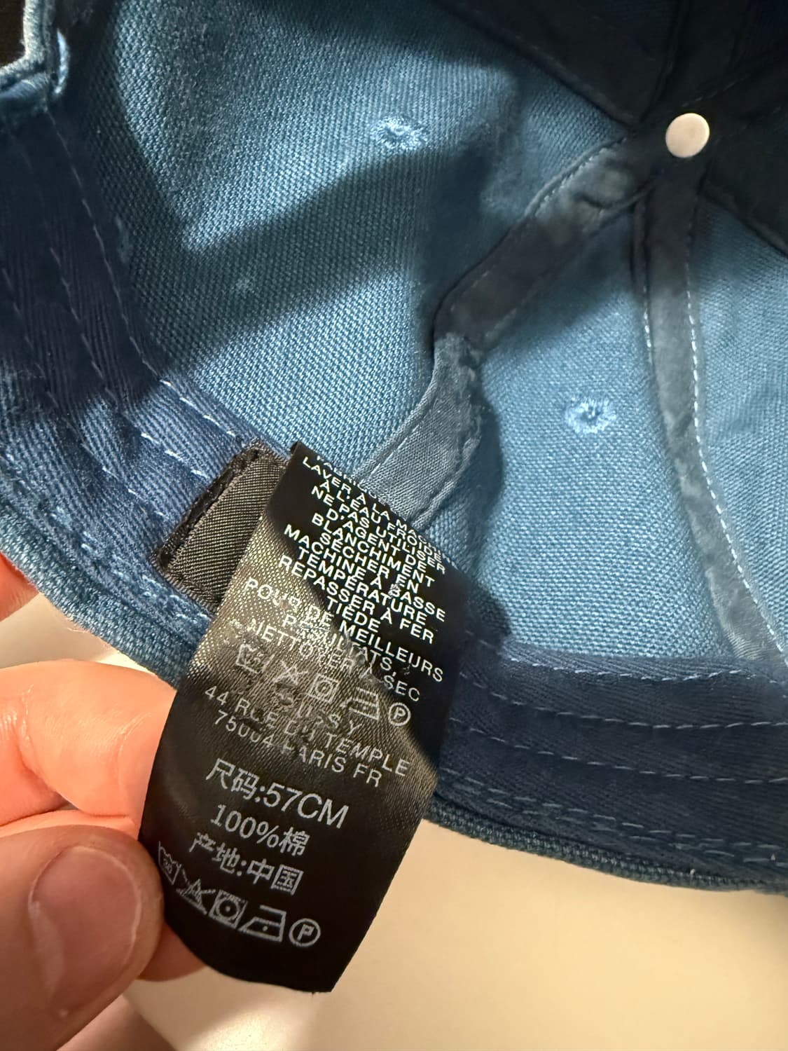 스투시x아워레가시 워크샵 미드 뎁스 캡 블루 상품이미지4