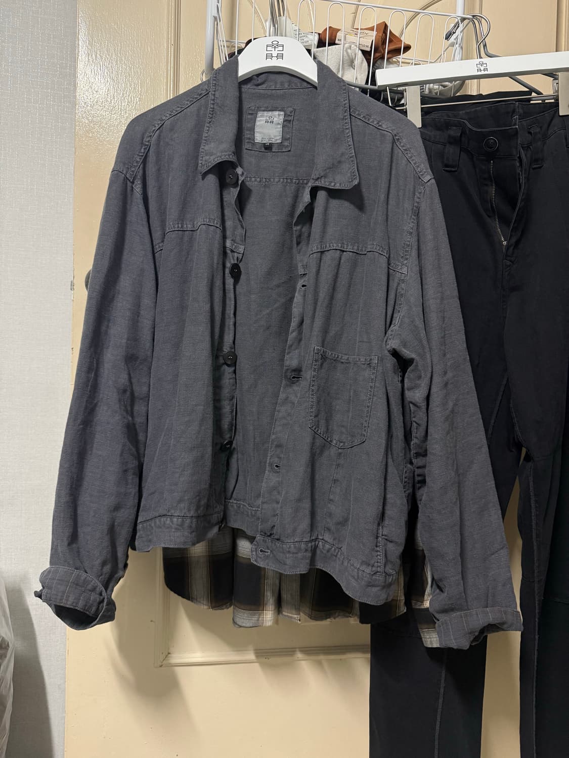 폴리테루 린넨 트러커 블루(4) 상품이미지2