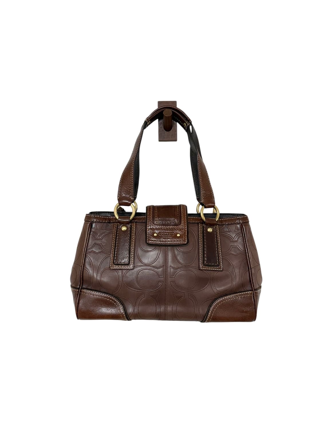 코치 브라운 레더 백 상품이미지3