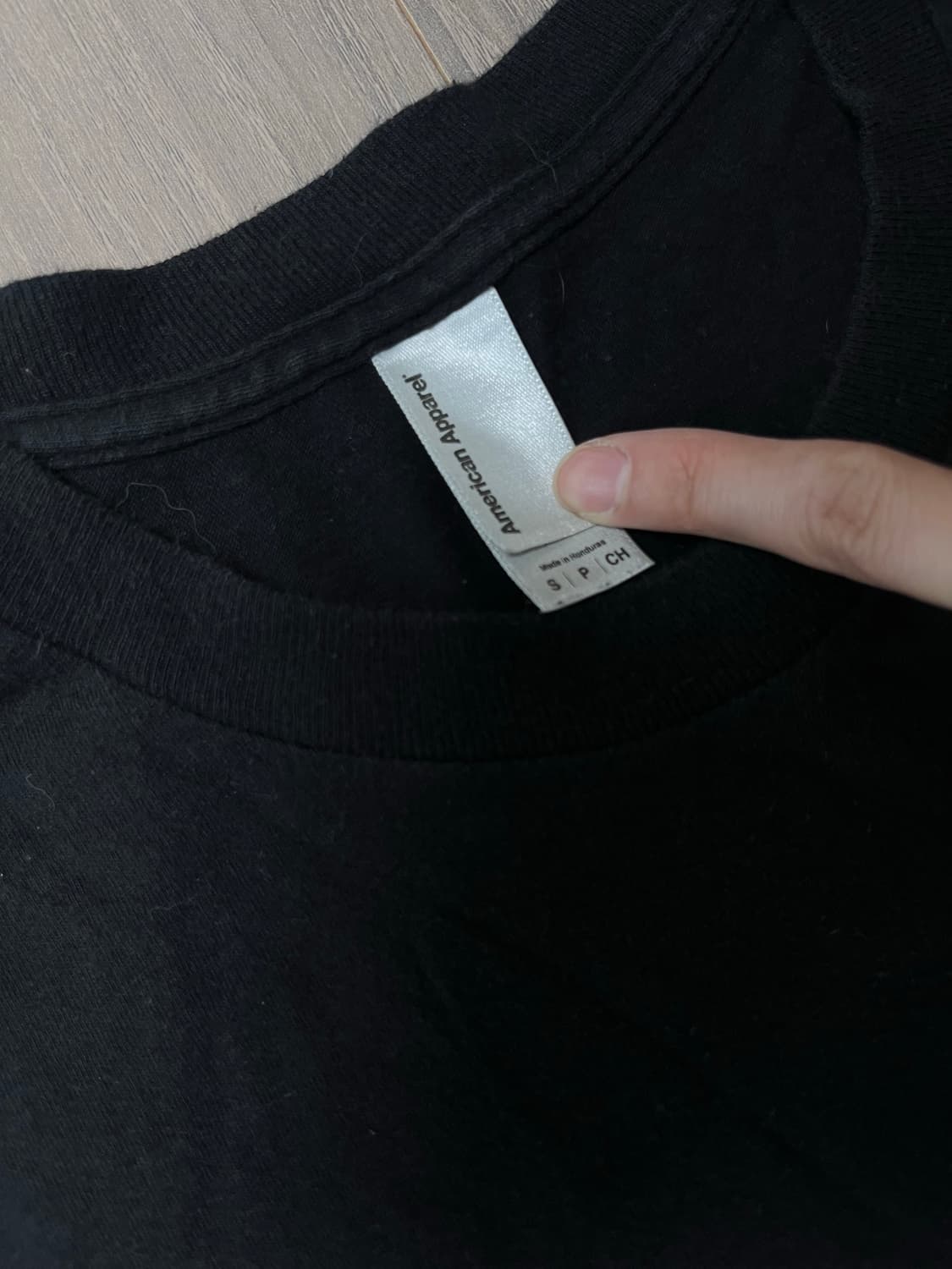 [American Apparel] 블랙 티셔츠 상품이미지3
