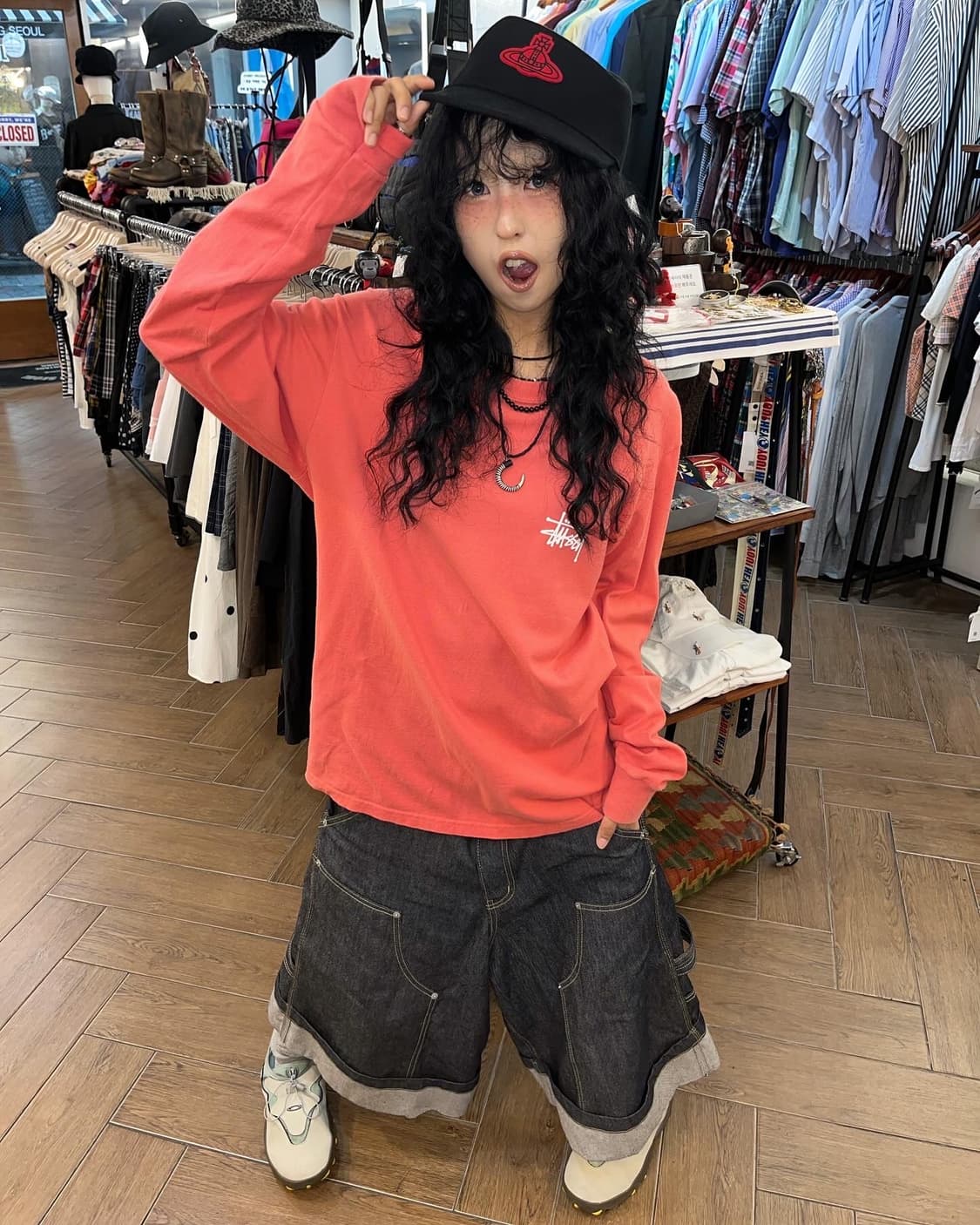 Stussy Logo Long Sleeves 상품이미지1