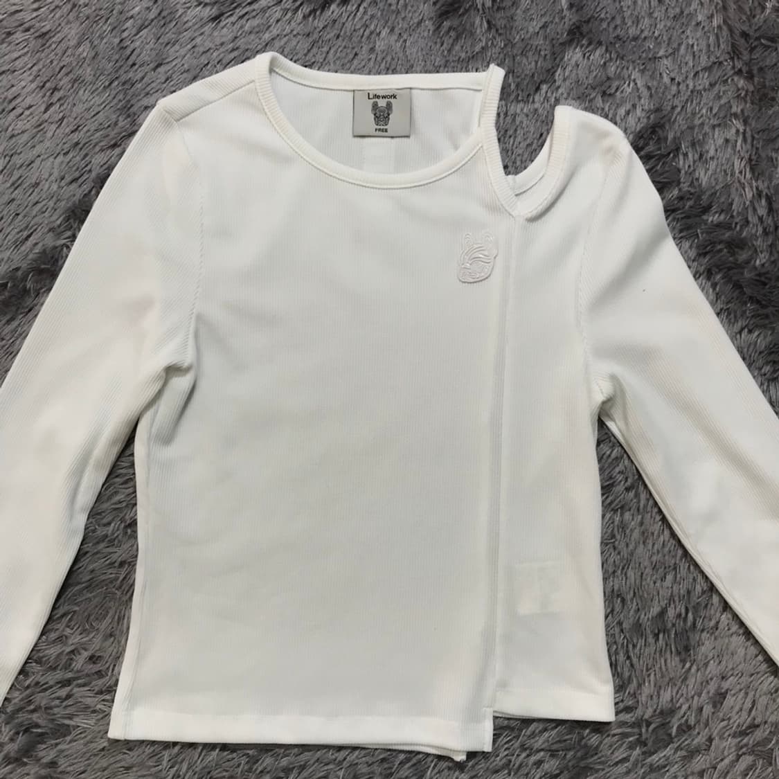 [[여성 F, A급] 라이프워크(LW) 트임 골지 긴팔티셔츠@206 상품이미지2