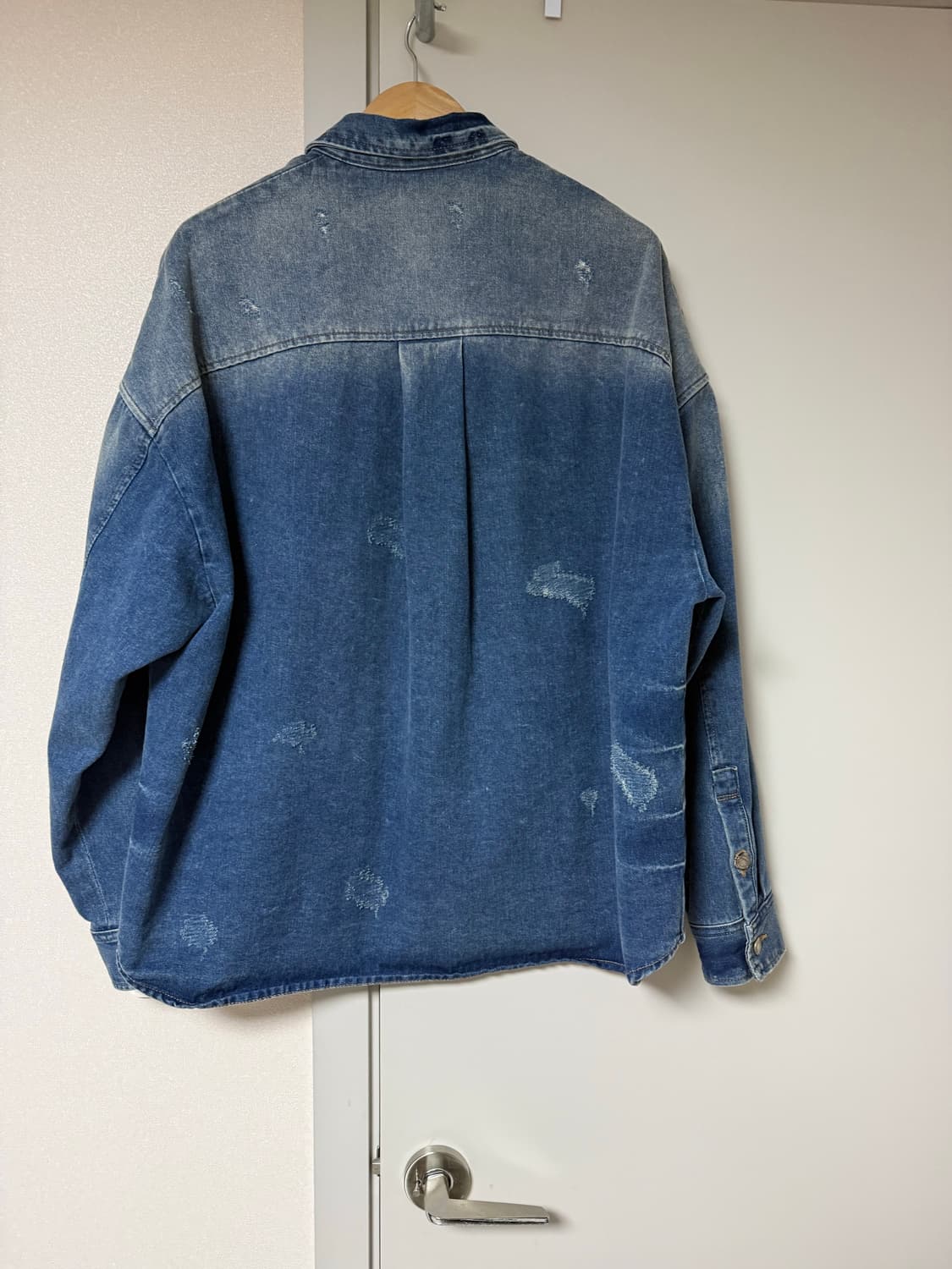 [48] 준지 데미지 데님 셔츠형 자켓 상품이미지2