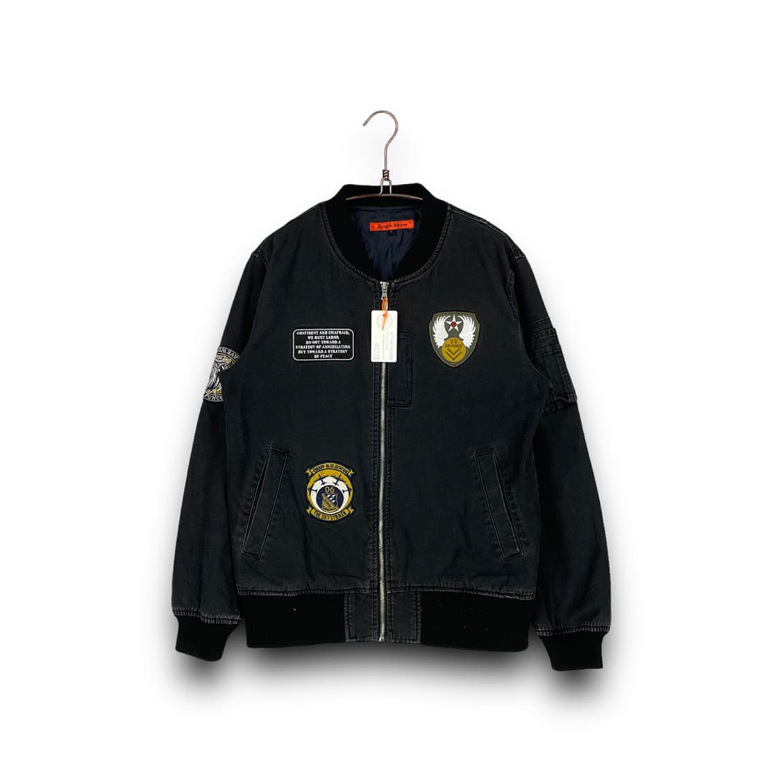 정글스톰 패치로고 데님 봄버 자켓 상품이미지1