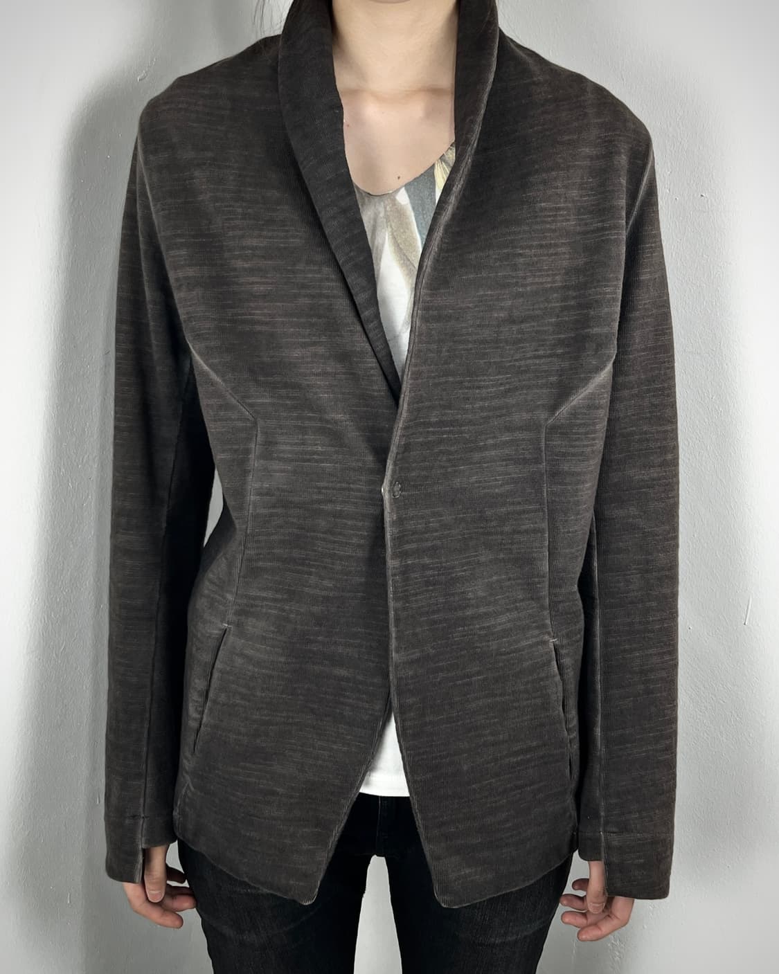 ANDREA YA'AQOV DARK SLATE BUTTON JACKET 상품이미지2