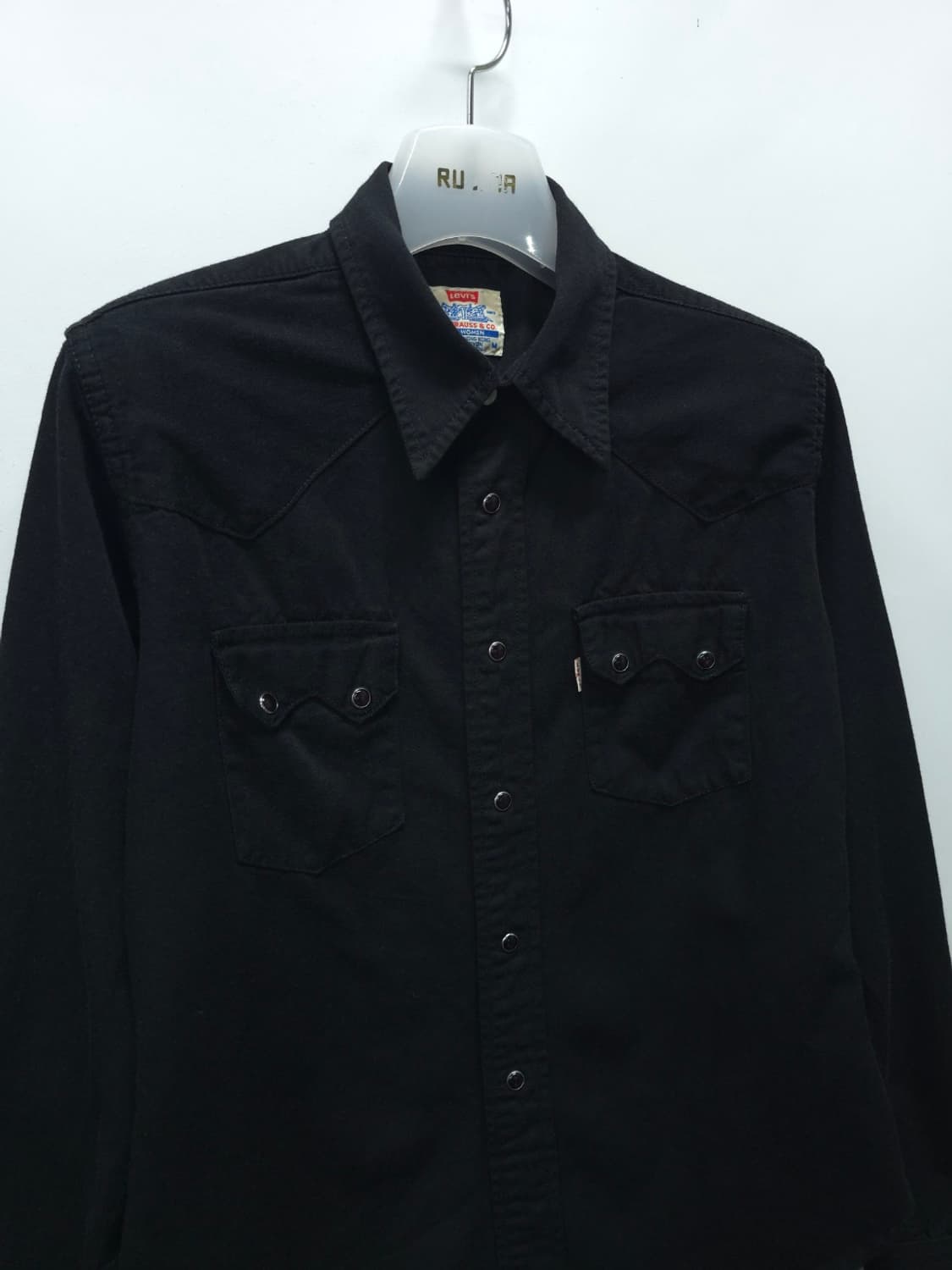리바이스 80's 정통 웨스턴 셔츠 블랙 (55~55반) 상품이미지6