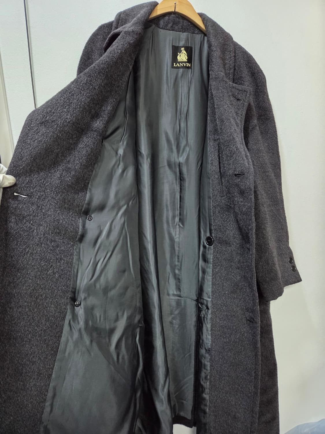 [M.05] 랑방 LANVIN 울 100프로 남성 롱 코트 상품이미지4