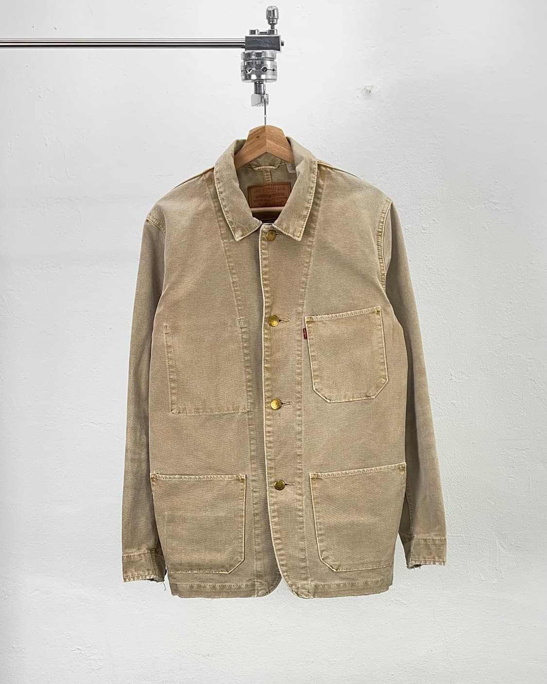 리바이스 브라운 멀티 포켓 스티치 커버 올 카라 자켓 상품이미지1