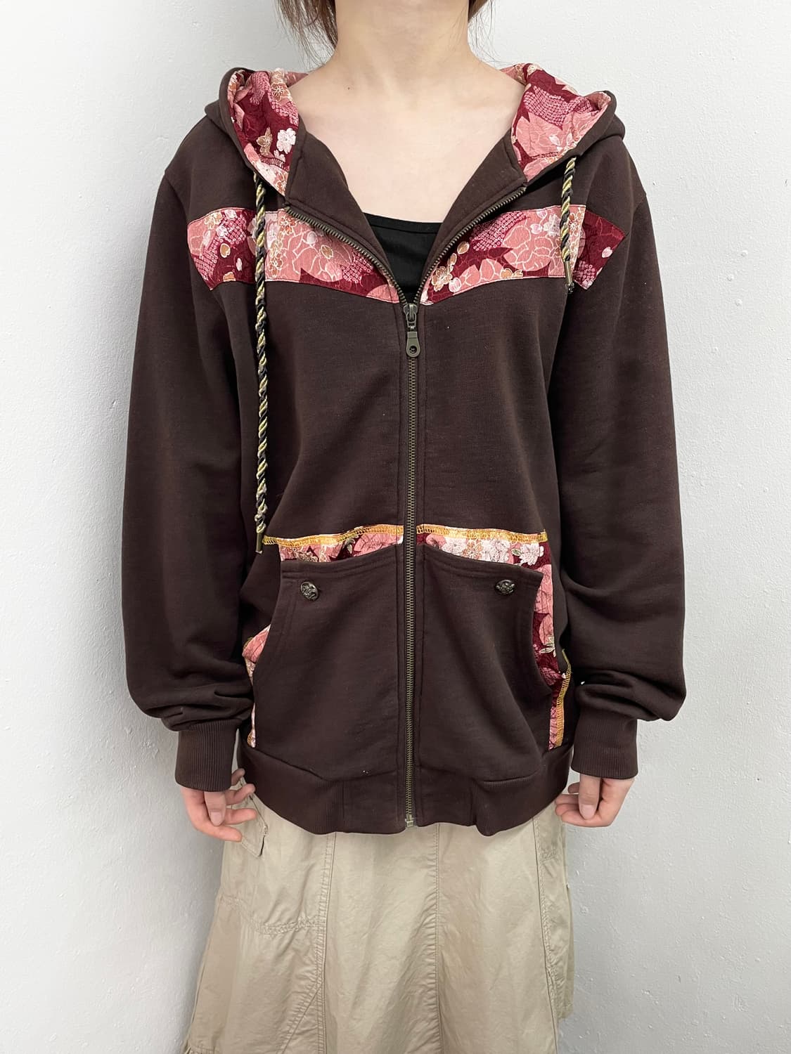 오리엔탈 사쿠라 레이어드 후드집업 상품이미지4