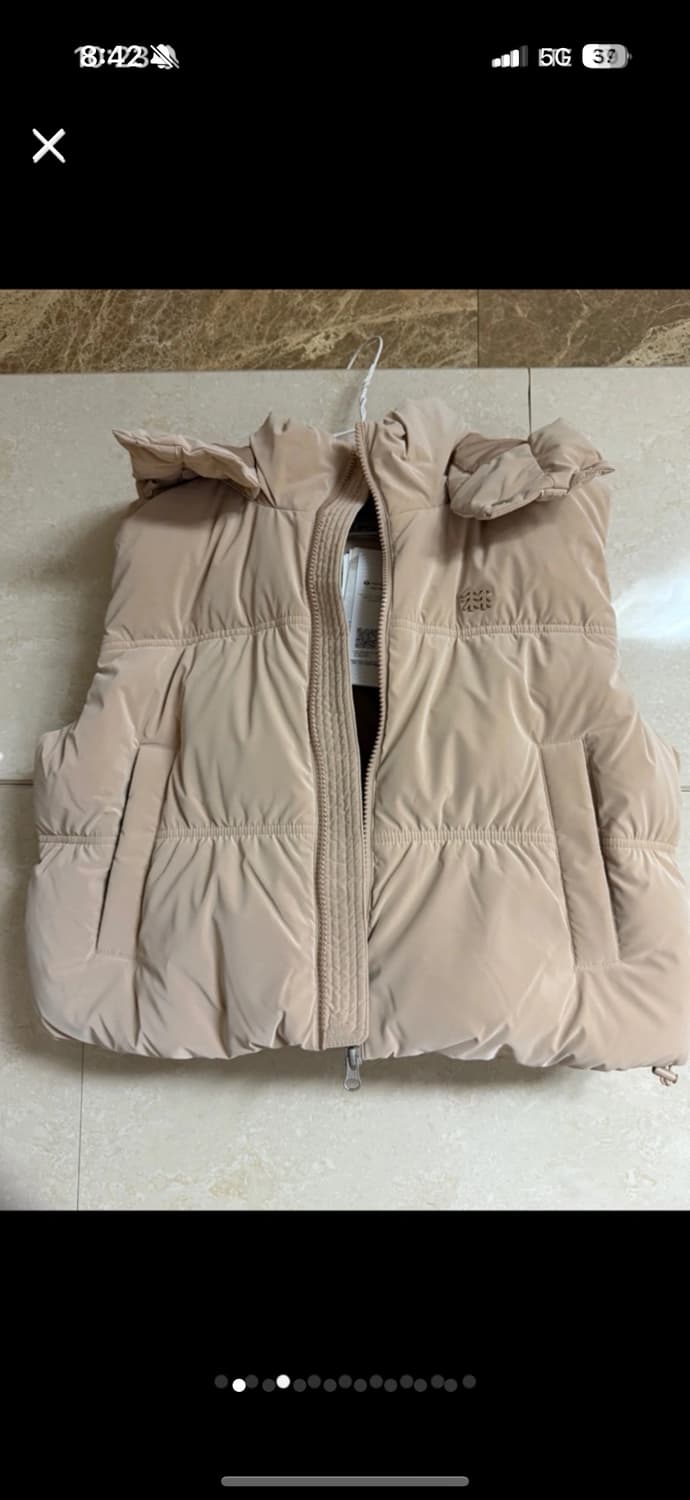 새제품) 코오롱 조끼패딩 상품이미지1