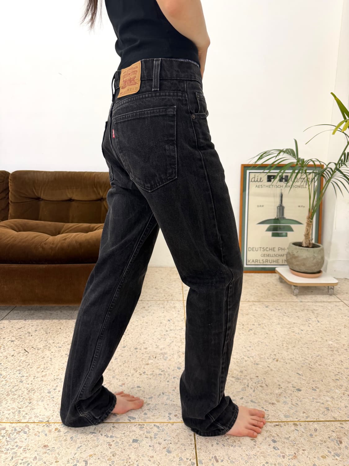 90's MADE IN USA 🇺🇸 리바이스 505 블랙 빅 E 상품이미지7