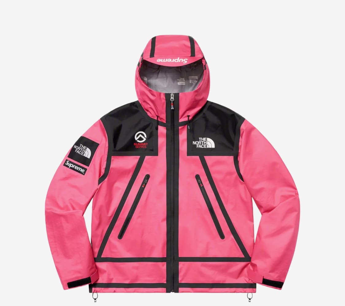 (L) 21ss 슈프림 노스페이스 서밋시리즈 테이프심 자켓 핑크  크림  상품이미지1