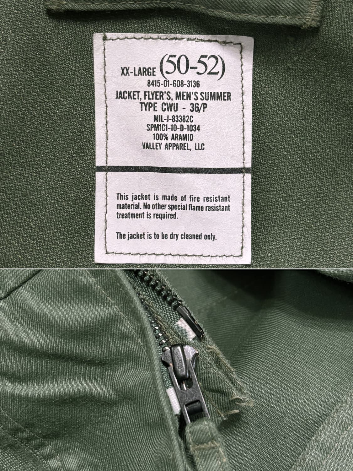 00s 오리지널 CWU-36/P 플라이트 자켓 상품이미지4