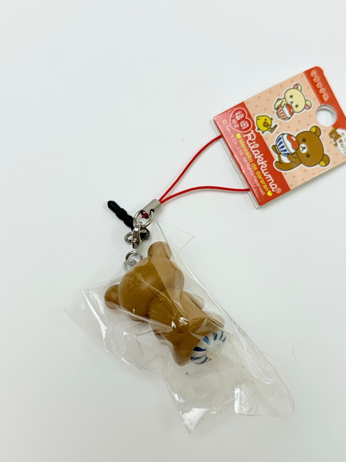 리락쿠마 명란밥 핸드폰 스트랩 이어폰마개 키링 상품이미지3