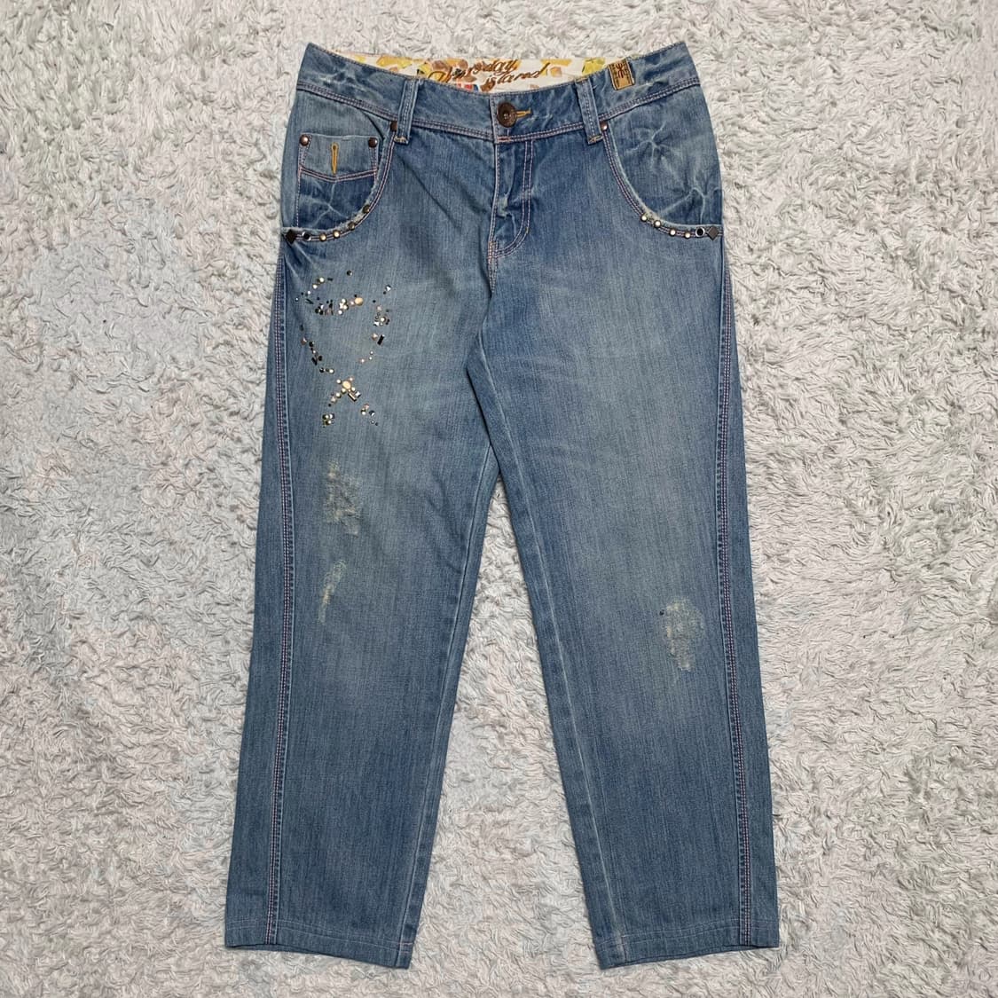 [31] Thursday Island 신치백 와이드핏 데님팬츠 상품이미지3