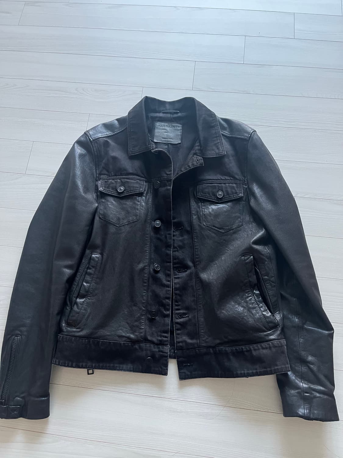 올세인츠 All saints 데님레더 자켓 s 상품이미지1