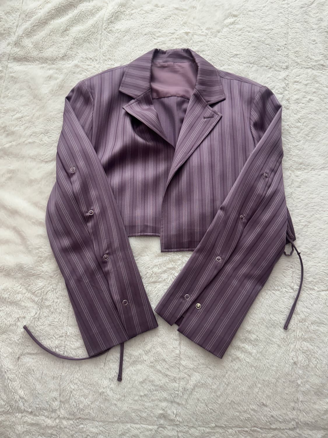 체리퀴리 플리츠 크롭 자켓 상품이미지1