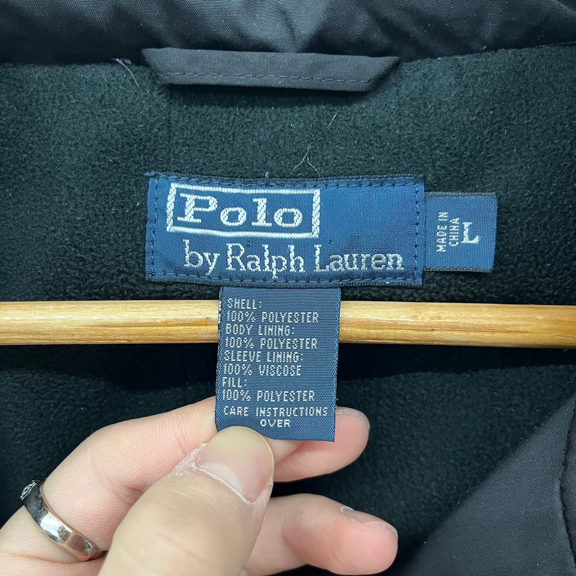 폴로 랄프로렌 블랙 바람막이 점퍼 남L 상품이미지6