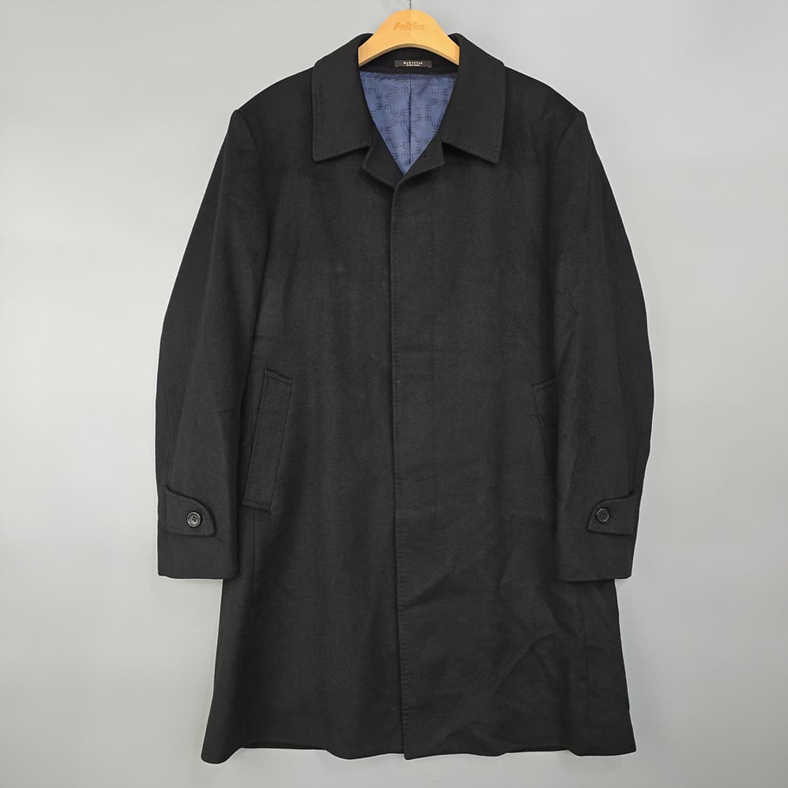 남성 맨스타 MANSTAR 캐시미어 싱글 코트 100(L) 상품이미지1