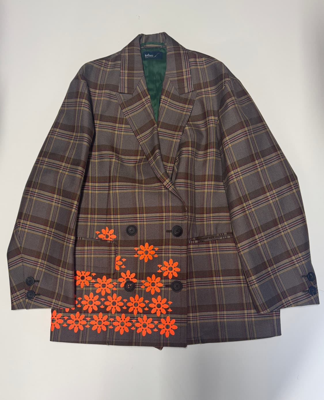 정품!! 컬러 Kolor 20ss 플라워 울 자켓 일본빈티지 상품이미지1