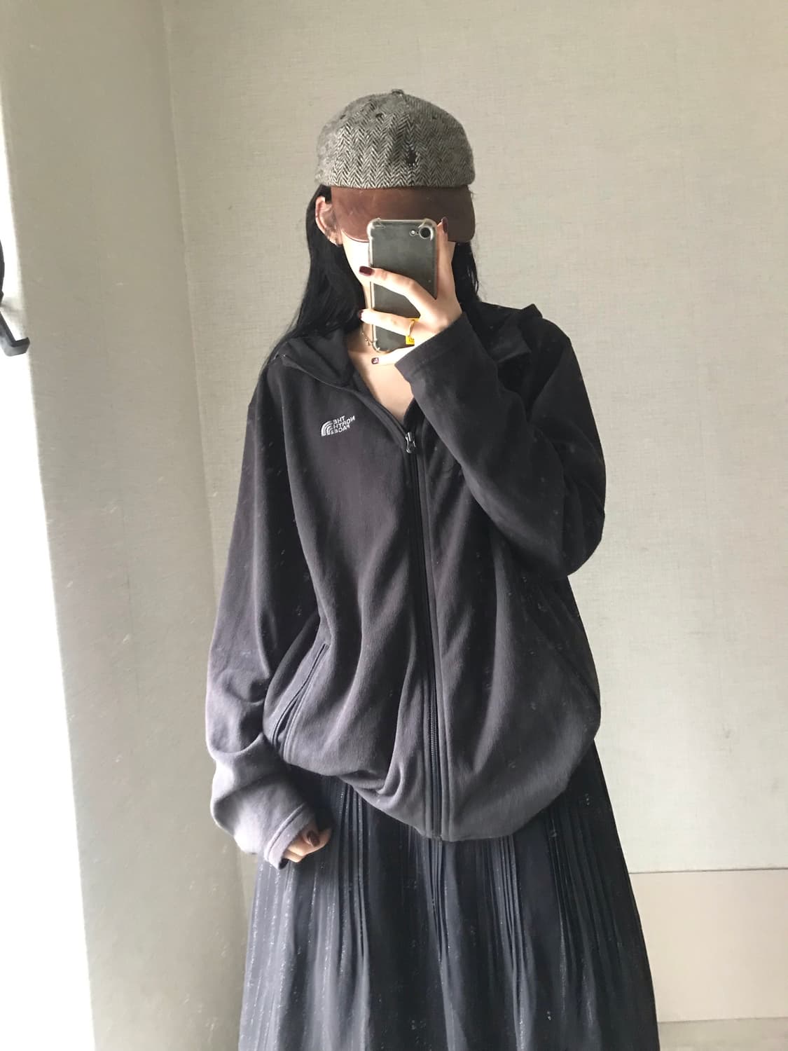 노페 블랙 후리스 상품이미지4