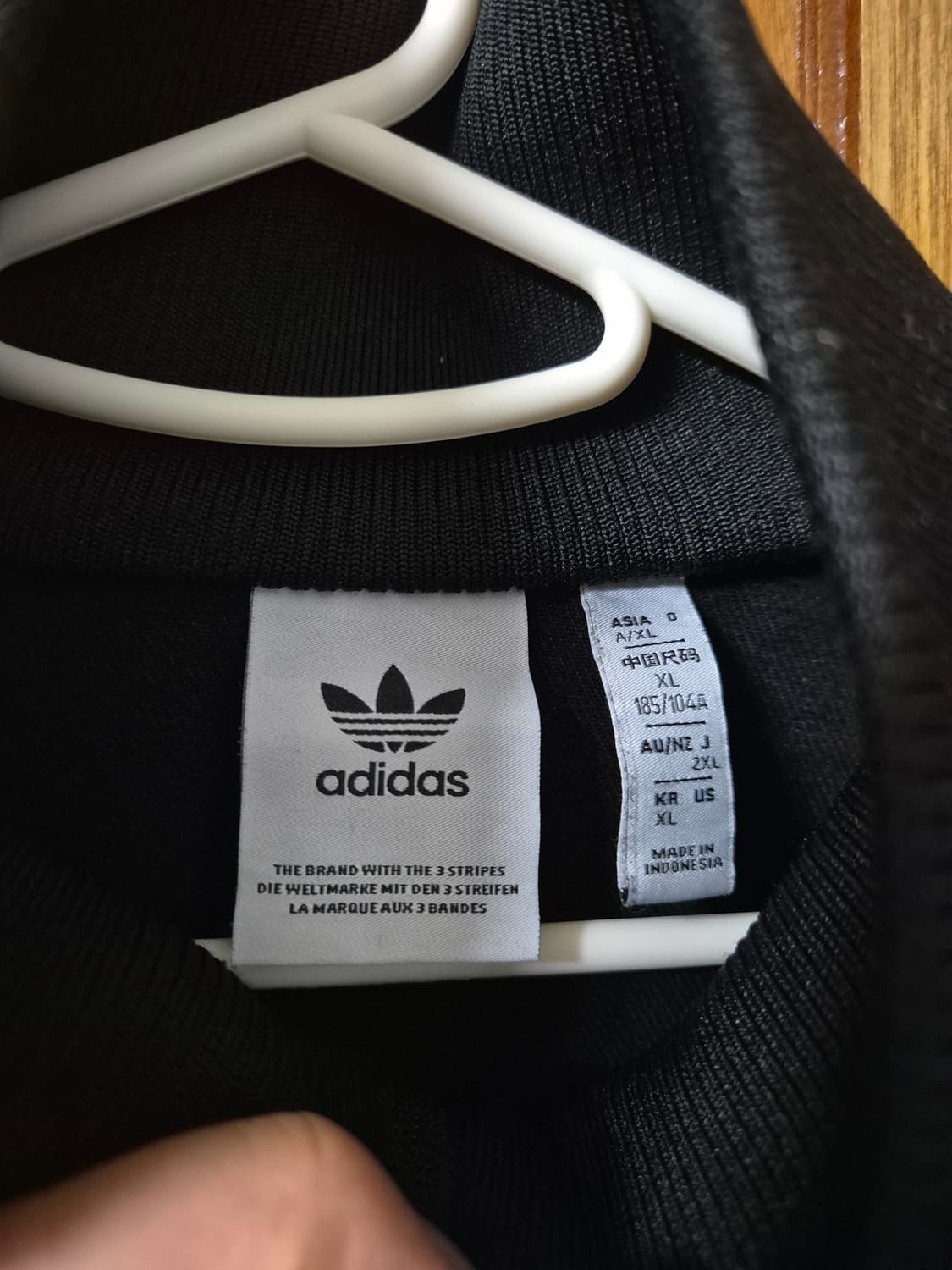 아디다스 데님 파이어버드 트랙탑 블랙 XL 상품이미지4