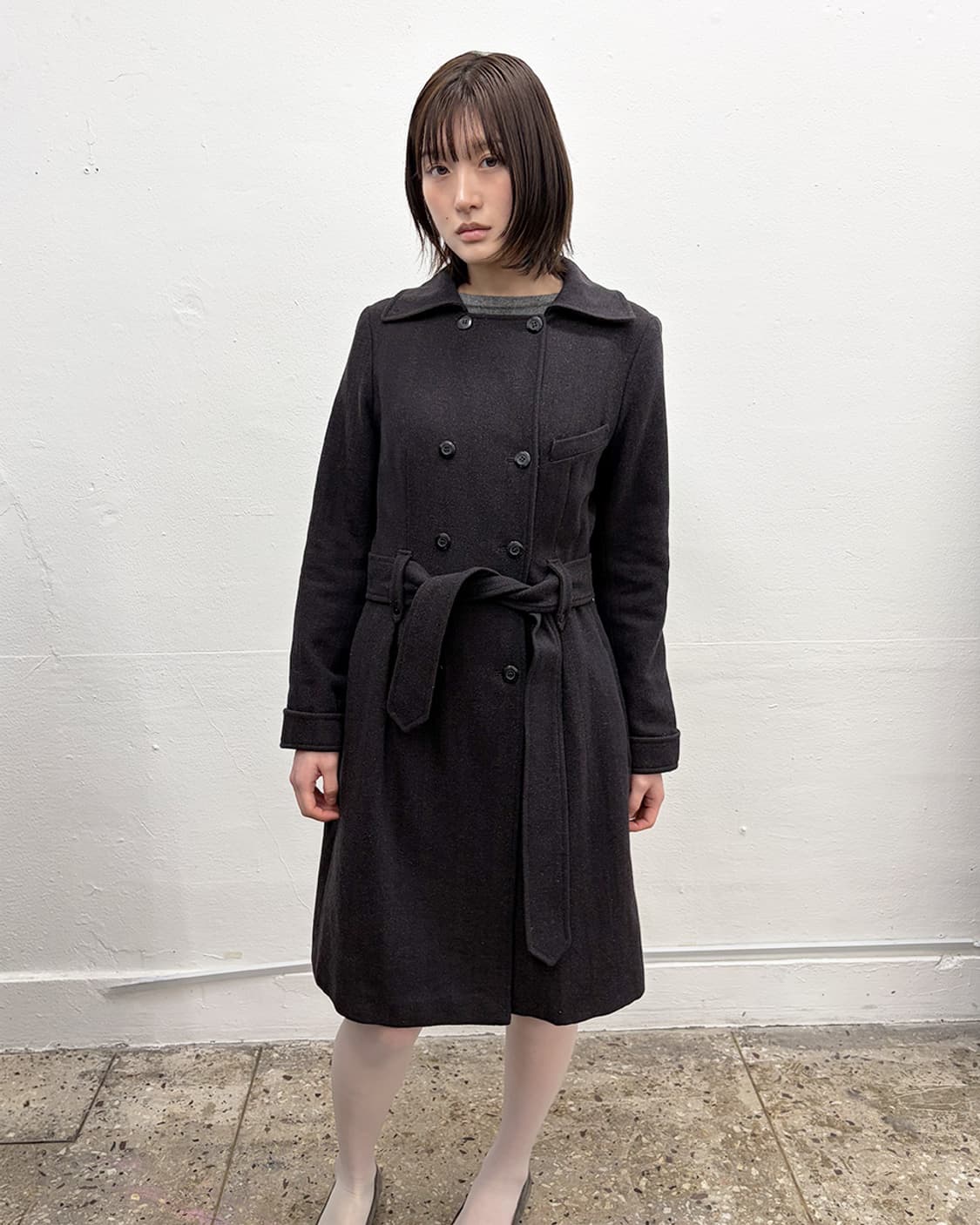 바네사 브루노 벨티드 더블 코트 상품이미지1