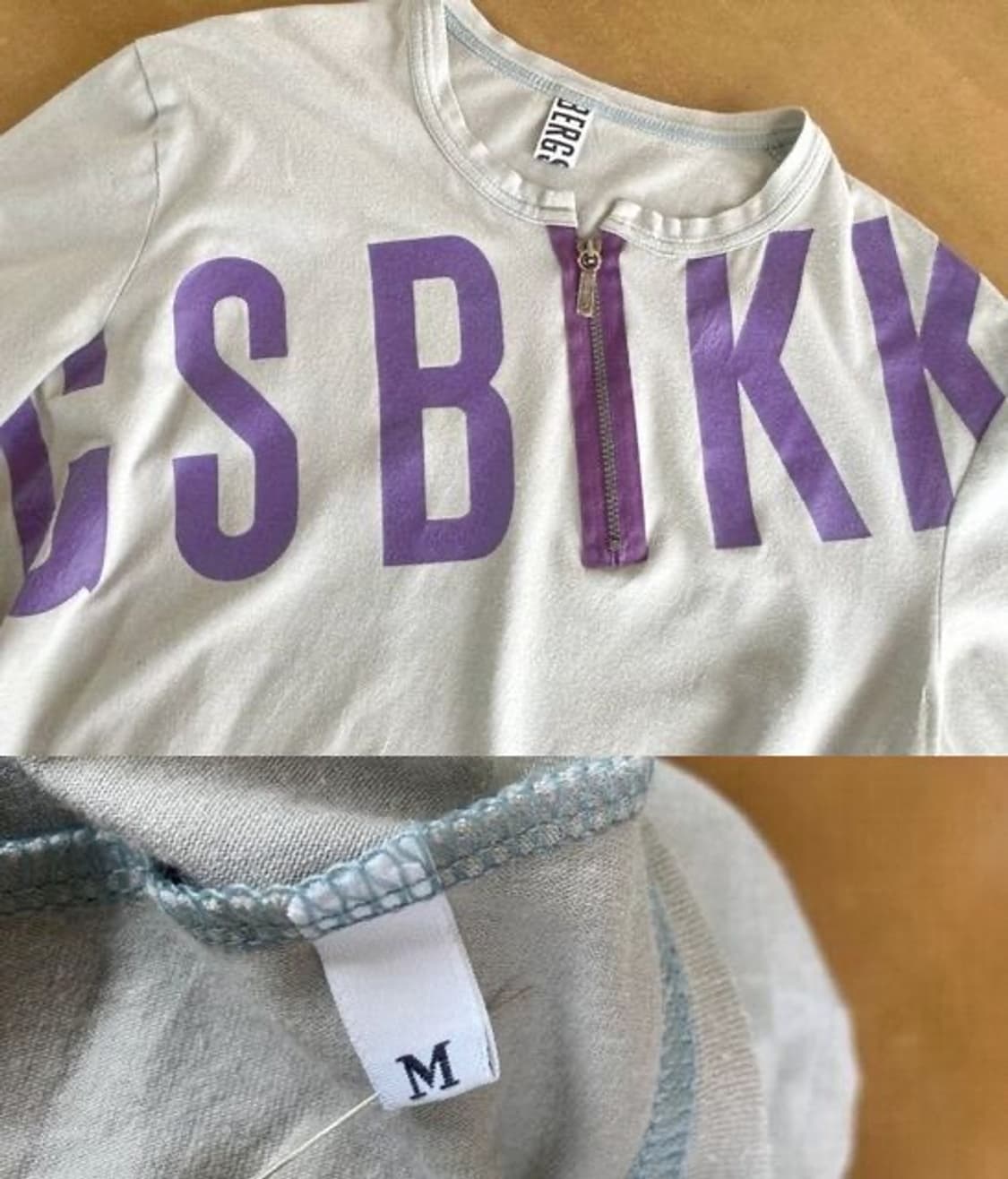 bikkembergs 사선 지퍼 티셔츠 상품이미지2