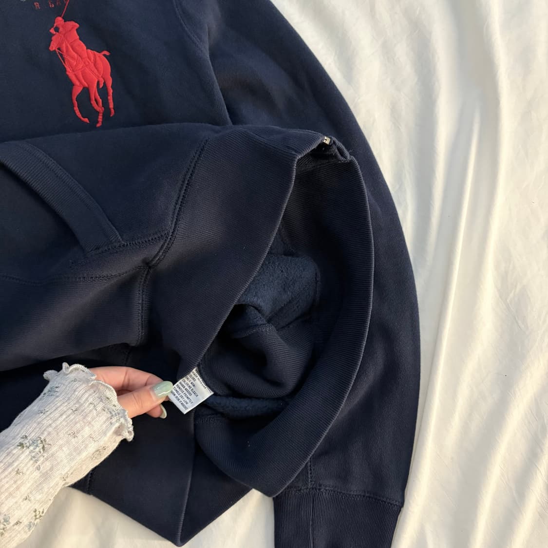폴로 성조기 네이비 후드집업 상품이미지3