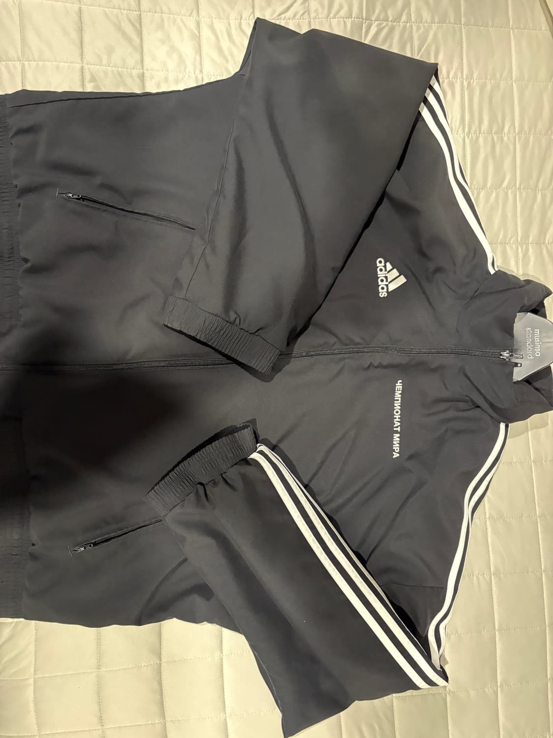 [M] 아디다스X고샤 콜라보 우븐 자켓 블랙 상품이미지3