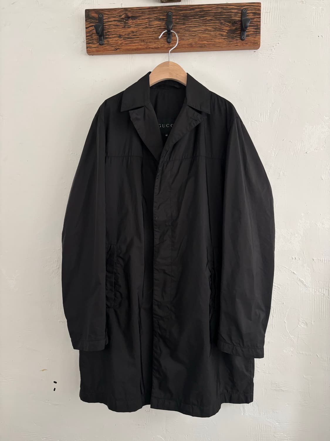 Gucci 구찌 패커블 블랙 나일론 코트 상품이미지1