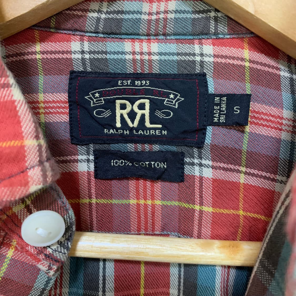 폴로 랄프로렌 더블알엘 RRL 체크 코튼셔츠 빈티지 남방 S 남녀공용 상품이미지8
