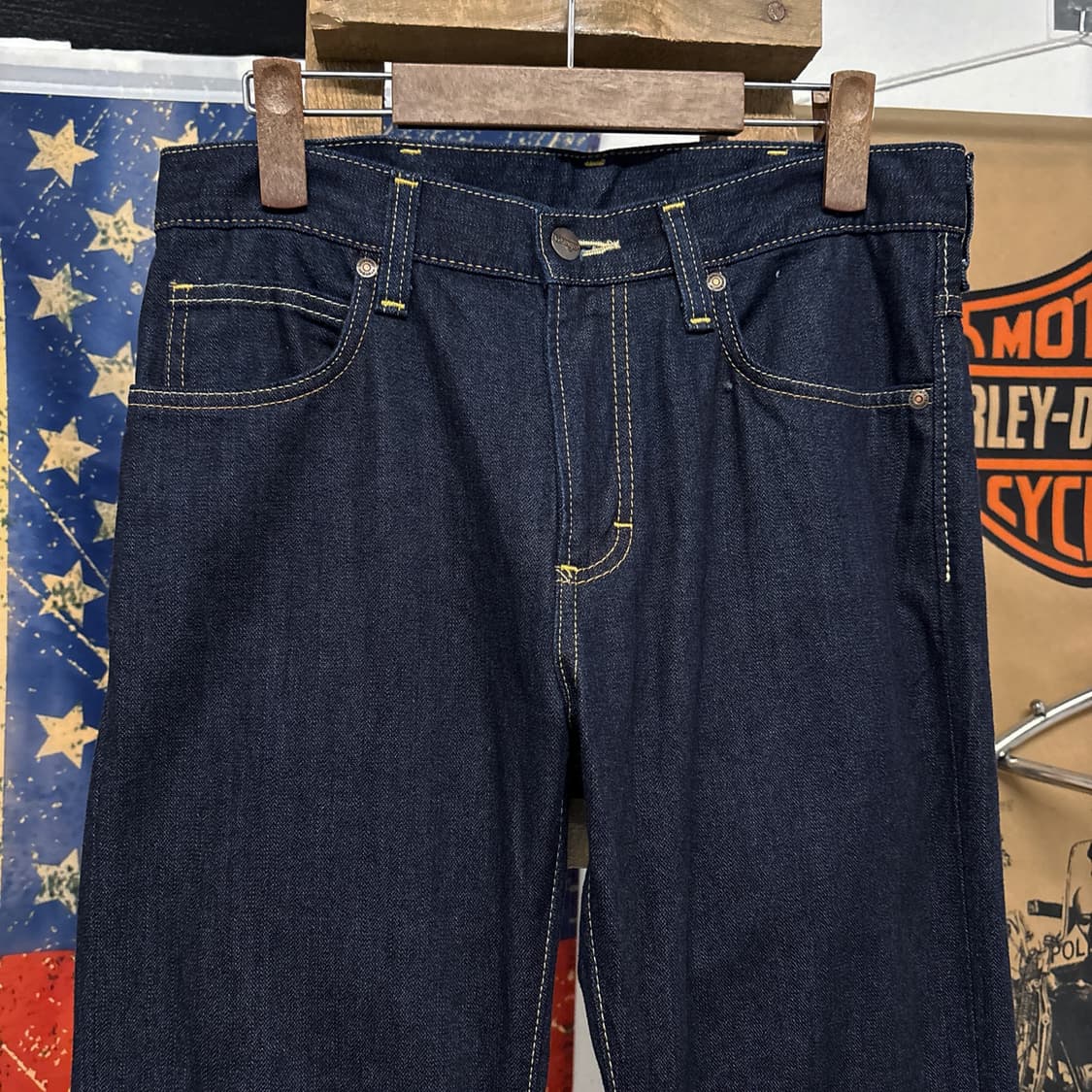 00s 랭글러 재팬라인 빅W 포켓 라이트코튼 데님팬츠 N1200    상품이미지3