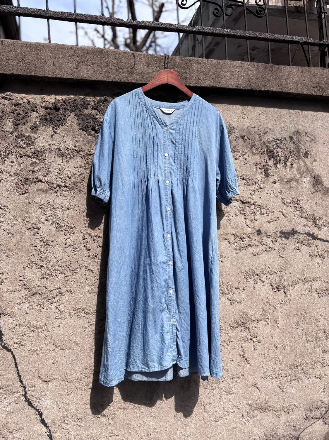 ESPICA 데님 핀턱 모리걸 원피스 JPN 상품이미지1