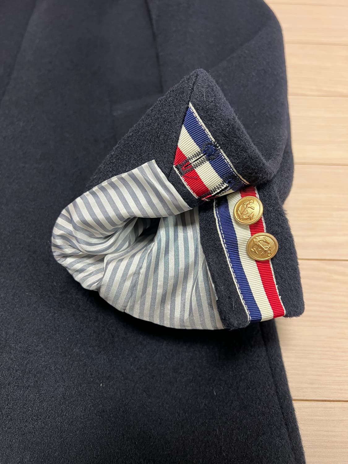 하이엔드 울·캐시미어 혼방 클래식 발마칸 코트 / 네이비 / 50 상품이미지7