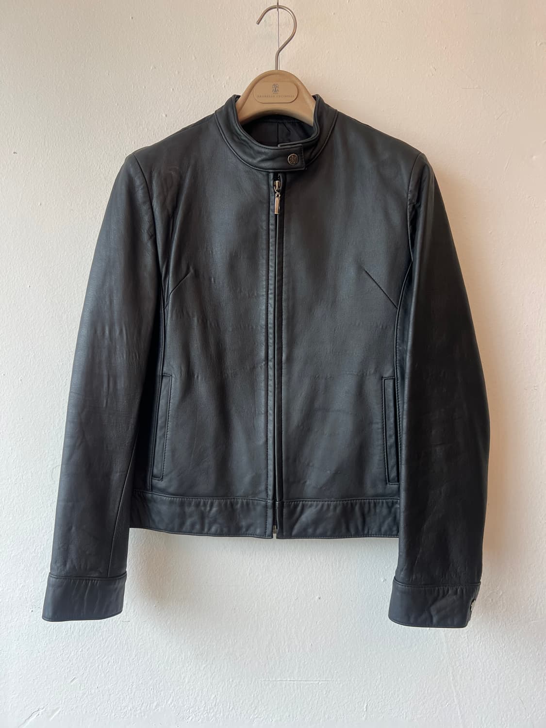 LANCCI 여성 블랙 양가죽자켓 레더집업자켓 상품이미지2