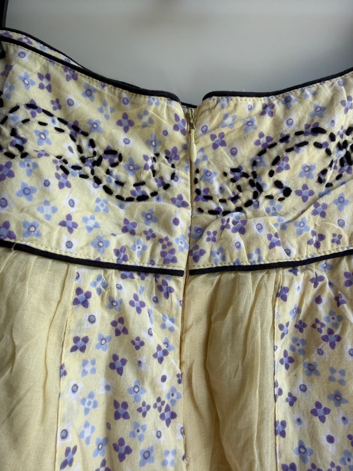 (개별)빈티지 자수 미디 스커트 상품이미지4