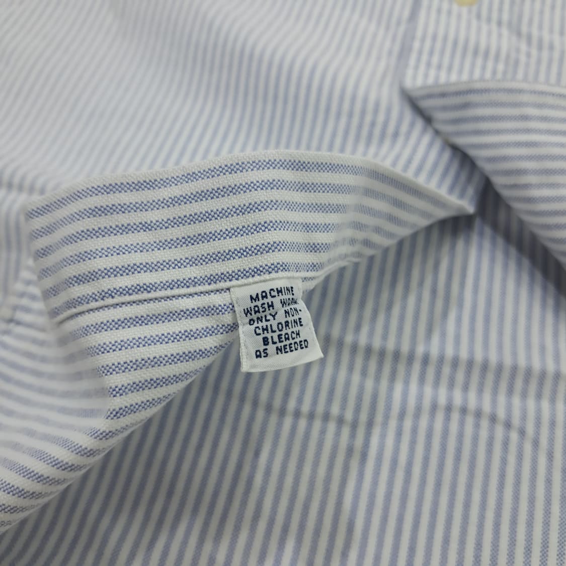 Co583 2XL Tall 폴로 랄프로렌 클래식블루 스트라이프 반팔 셔츠 상품이미지8