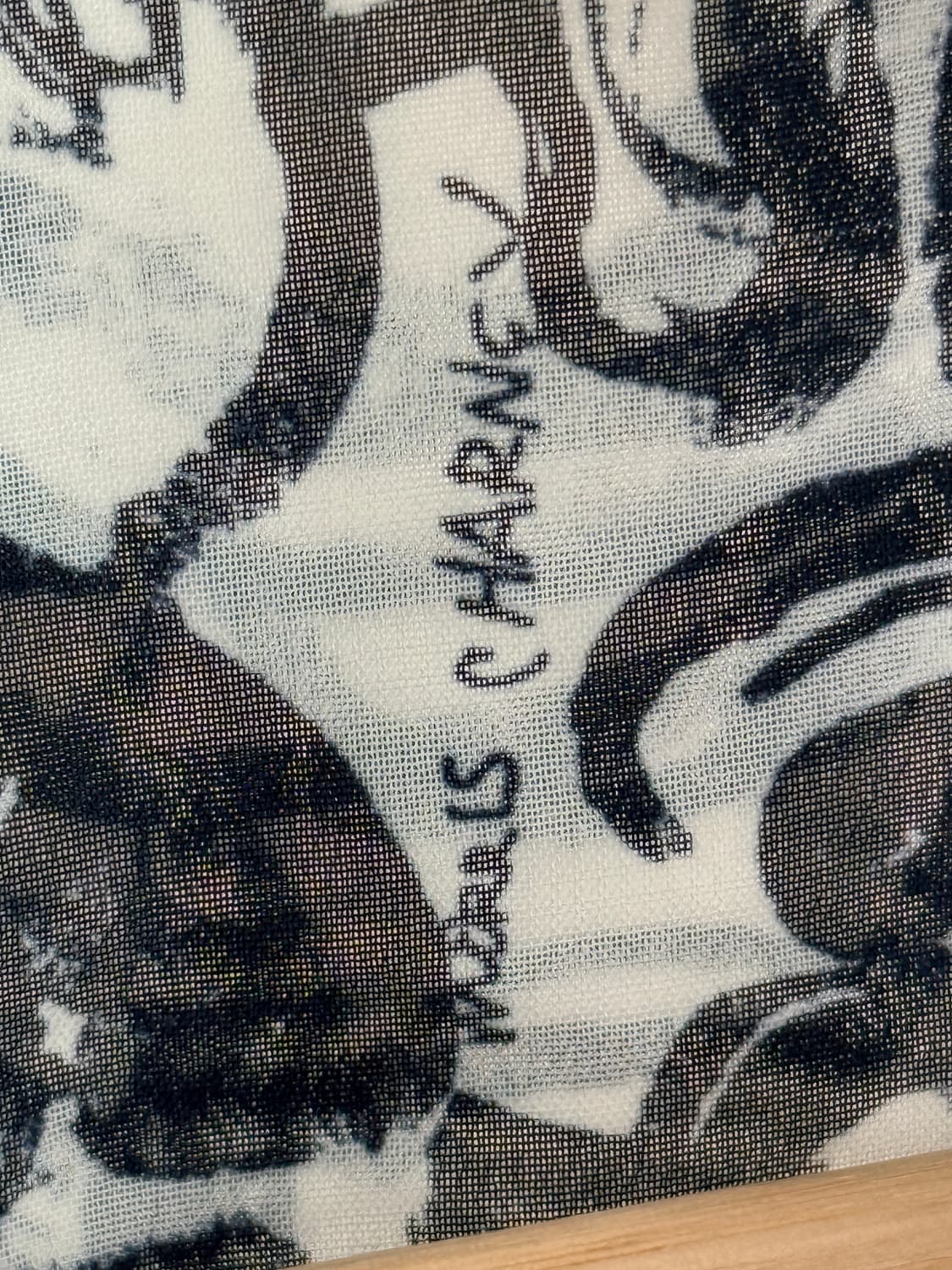 쉬폰 아티스트 프린트 (고양이 패턴 / Made in USA) 상품이미지3