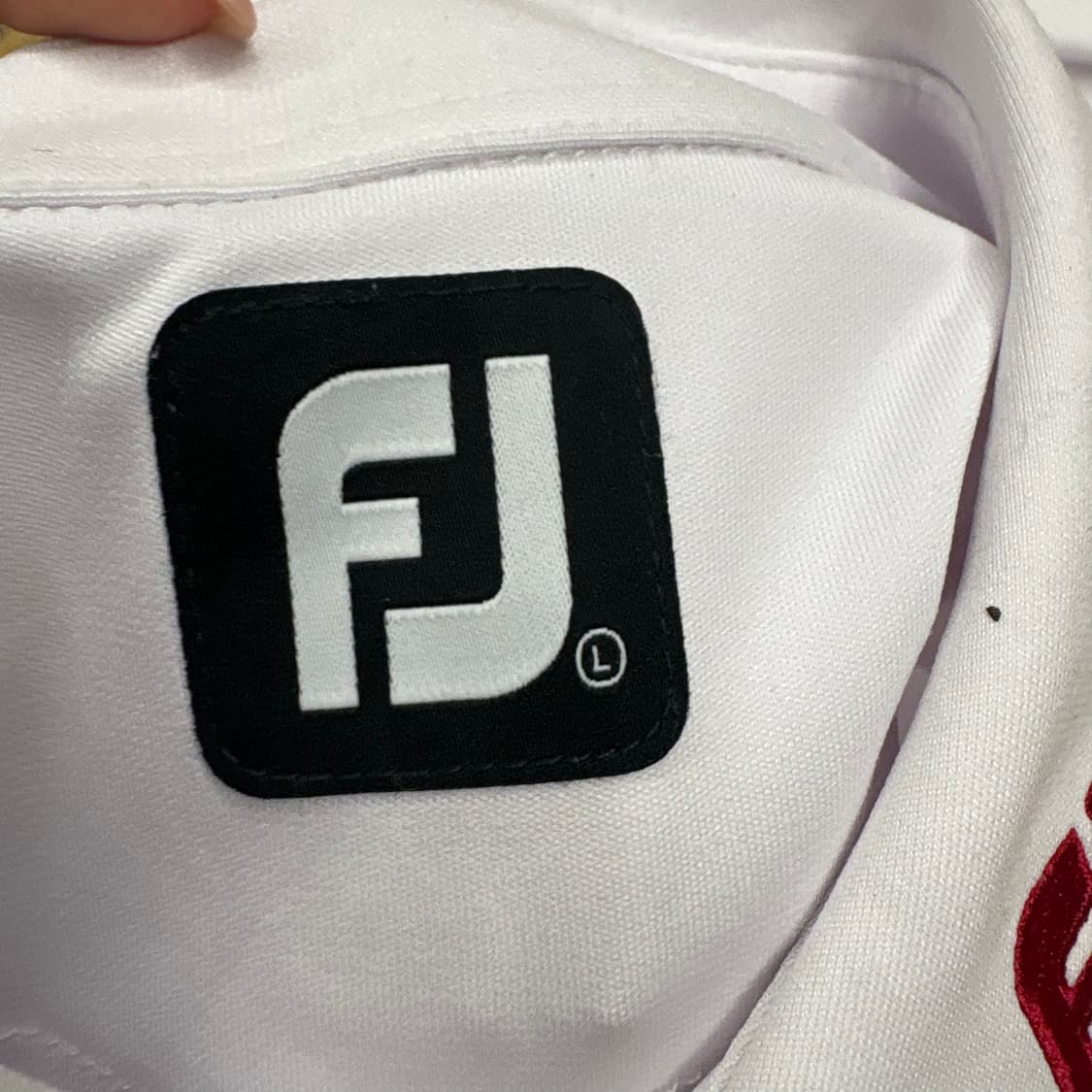 [정품/L] 풋조이 골프 흰색 긴팔 폴로 티셔츠 b15 상품이미지8