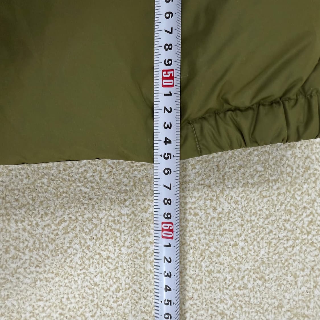 [S] 미쏘 MIXXO 여성 덕다운 카키 패딩조끼 1231T1 상품이미지5