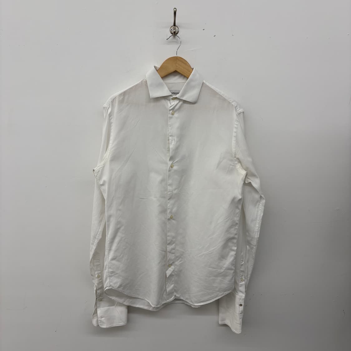 아르마니 화이트 셔츠 긴팔 남성 L 상품이미지1