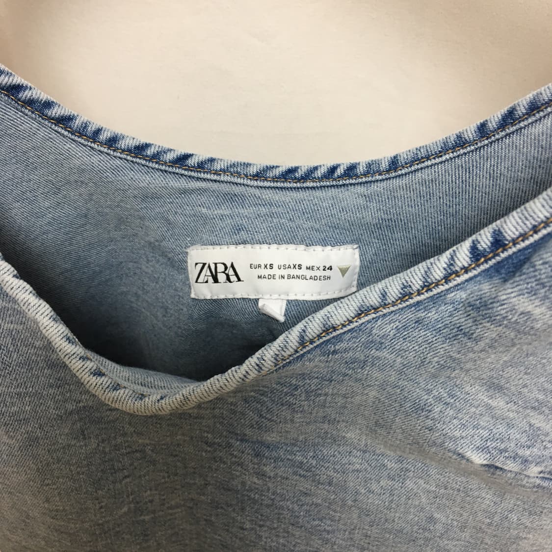 zara denim tank top 상품이미지4