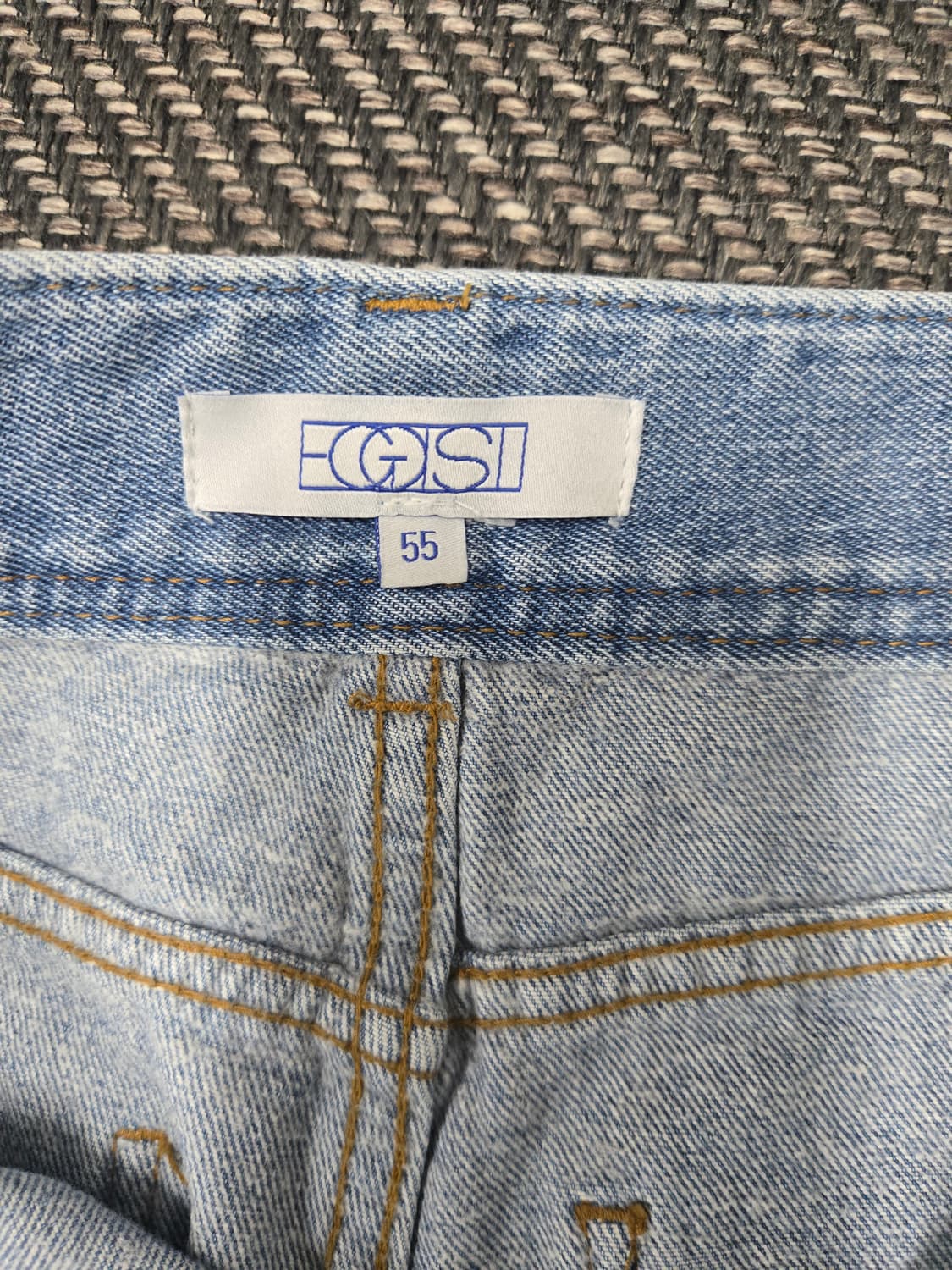 에고이스트 22ss 연청 데님 와이드 팬츠 청바지 상품이미지9